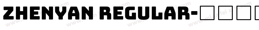 Zhenyan regular字体转换